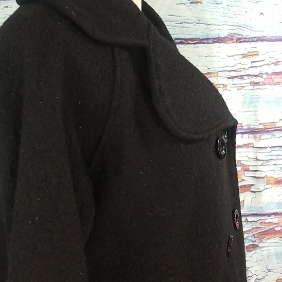 𝅺ZARA double breasted 100% wool pea coat - Picture 2 of 10